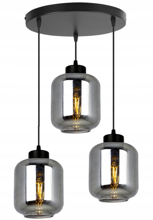 MODERNE ELEGANT HÆNGELAMPE MED GLASSKÆRM