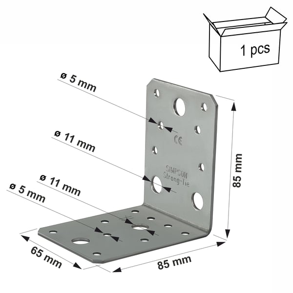 AB90 kulmayhde 90x90x65x2,5mm