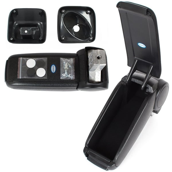 Ford Transit Connect 02-09 armlænssæt SORT STOF + monteringssæt