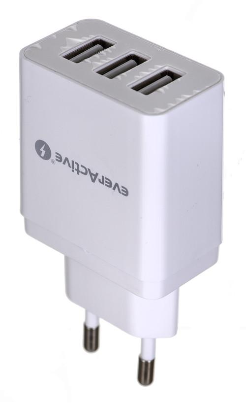 everActive SC-300 3xUSB 3.4A vægoplader
