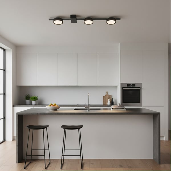 Taklampa OVILO halogenvärmare LED 3x GX53 spotbelysning väggreflektor LUMILED