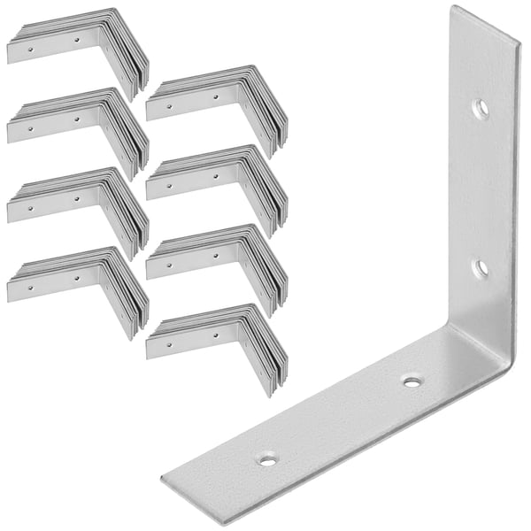 Kotarbau® Kirvesmiehen kulmaliitin ruostumatonta terästä sinkittyä 80 x 80 x 20 mm 100 kpl:n sarja