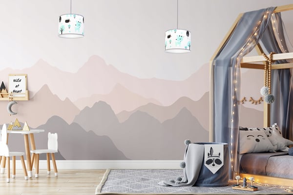 Lofthængende lampe til børn, Bambi lampeskærm