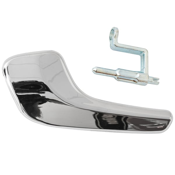 Opel Corsa D 06-14 vänster innerdörrhandtag KROM + innerdörrhandtagsstift 2 st. SET