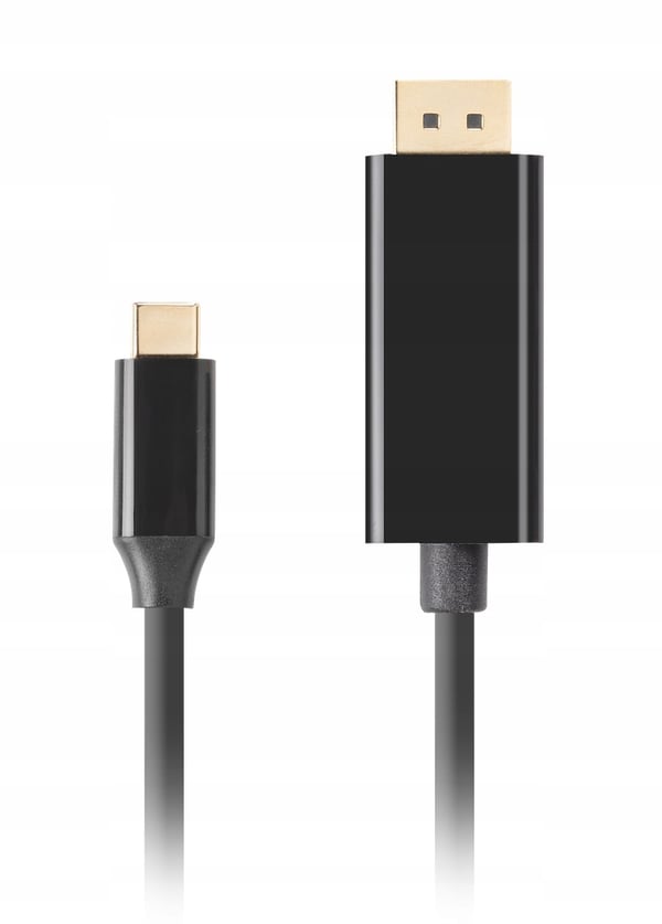 Lanberg USB-C(hane) - Displayport(hane) Adapterkabel 1m 4K 60Hz Svart