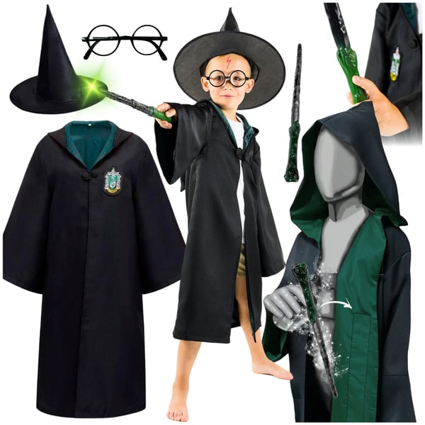 Harry Potter -asu karnevaalipallolasisauva 134-140 naamioviita Harry Potter -asu karnevaalipallolasisauva 134-140 naamioviita