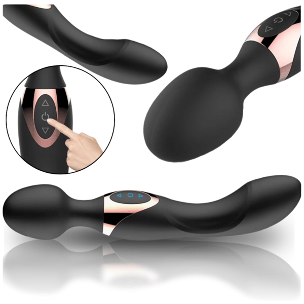 Dildo vibraattori hierontavarsi kaksipuolinen 20 tilaa anaali elegantti vahva