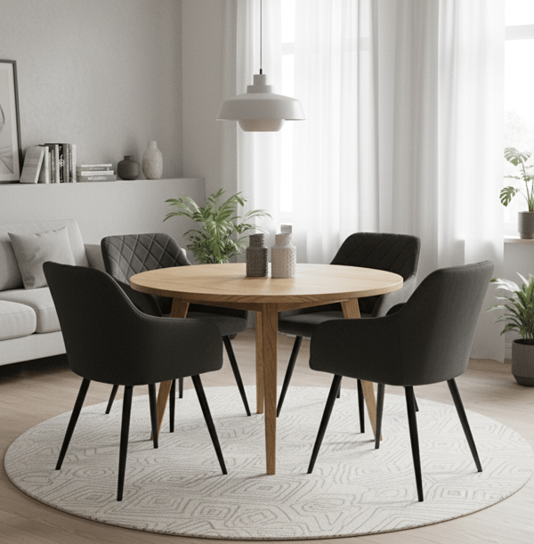 Milton sammetsklädd fåtölj, svart