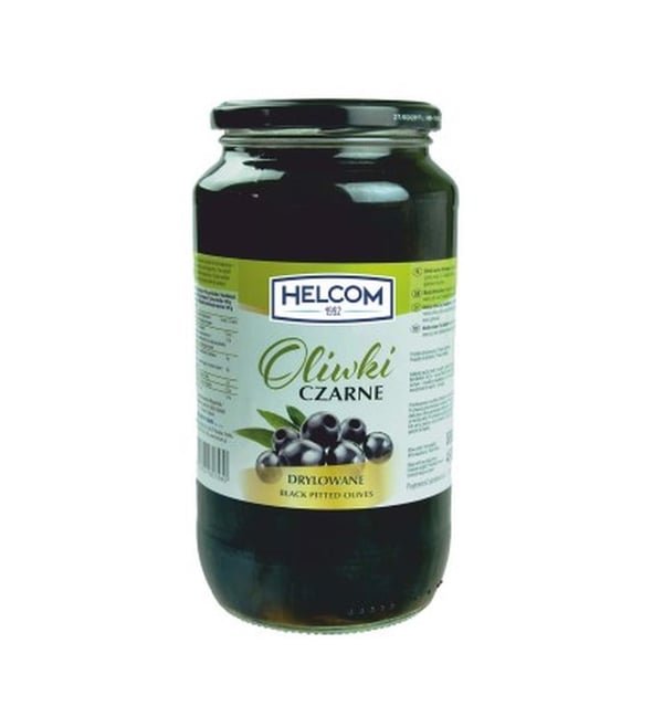 Helcom kivettömiä mustia oliiveja 880 g