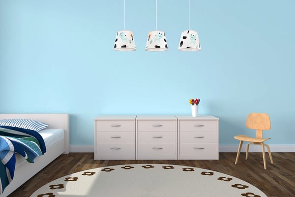 Lofthængende lampe til børn, Bambi lampeskærm