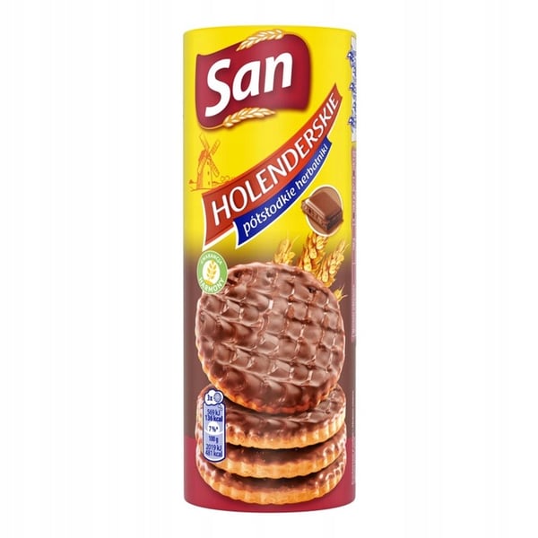 San Łakotki hollantilaiset suklaakeksit 170 g San Łakotki hollantilaiset suklaakeksit 170 g