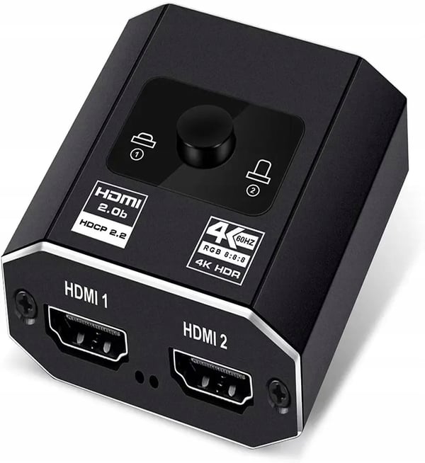 HDMI-SWITCH 2.0 2x1 SPLITTER 1x2 4K60Hz SPLIT