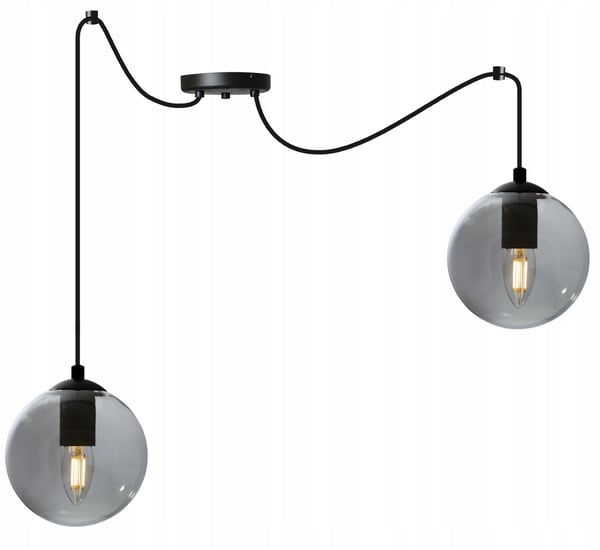 LED-lasipallohämähäkki-kattovalaisin
