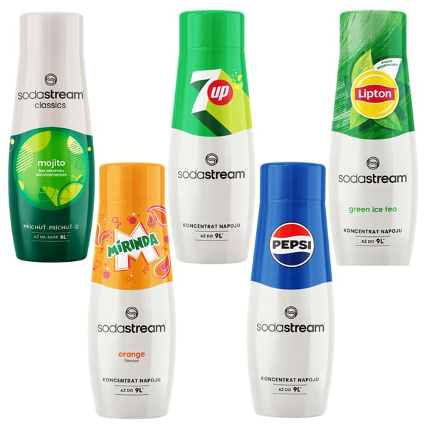 Sodastream Mojito+Mirinda+7Up+Pepsi+Lipton vihreän teen siirapit limsahanaan