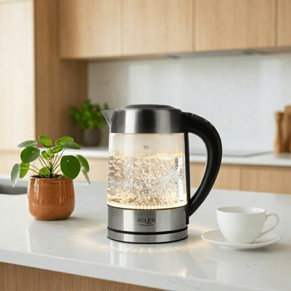 AD 1247 lasinkeitin 1,7 L lämpötilan säätöominaisuudella