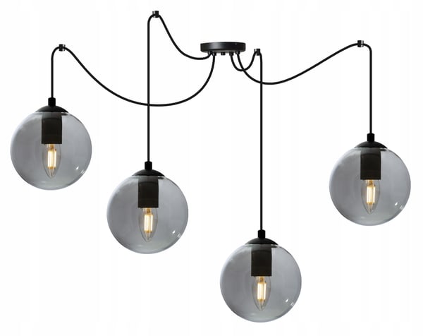 LED-lasipallohämähäkki-kattovalaisin