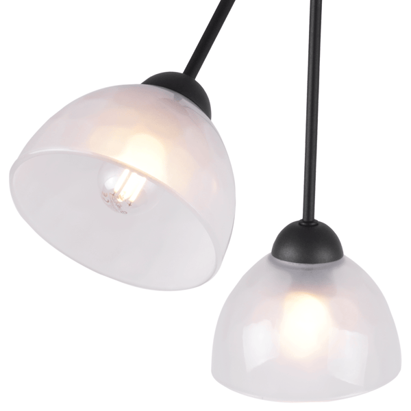 VENICE TRIO LOFTLAMPE, MÆLKESKÆRME E27