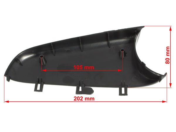 VW Caddy III 04-12 Vasen alapeilin suojus