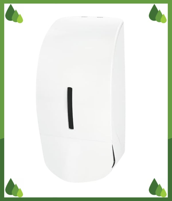 Elegant sæbedispenser - 1l ABS hvid