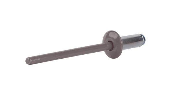 Åbne aluminiumnitter 3,2x8mm RAL9007