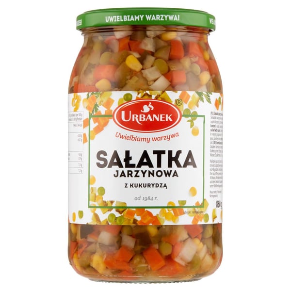 Urbanek Kasvissalaatti maissilla 860 g Urbanek Kasvissalaatti maissilla 860 g