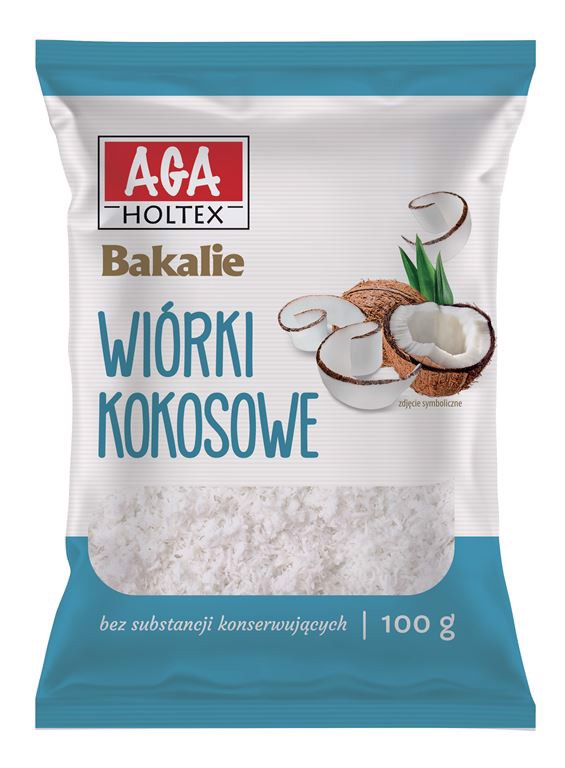 Aga Holtex kookoshiutaleet 100 g kuivatut hedelmät