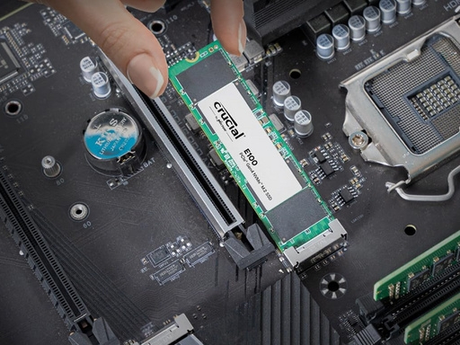 Crucial E100 480 GB M.2 PCIe 4.0 x4 NVMe 2280 SSD (4700/2500 MB/s)