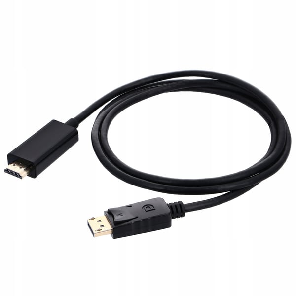 DISPLAY PORT - HDMI -kaapeli 1,8 m DP DisplayPort 4K -sovitinkaapeli - PAWONIK