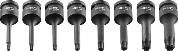 TORX SLAGNØGLESÆT 1/2" 9 DELE - T N08-712