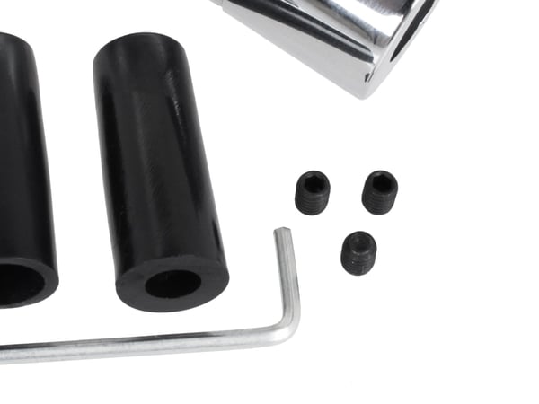BMW E39 E46 E53 E60 E61 E81 E82 E83 E85 E87 E90 E91 E92 E93 gearstangsknap sølv og krom 5-gear