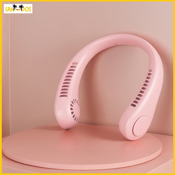 Bærbar nakkekøler Mini sportsventilator Pink Gave
