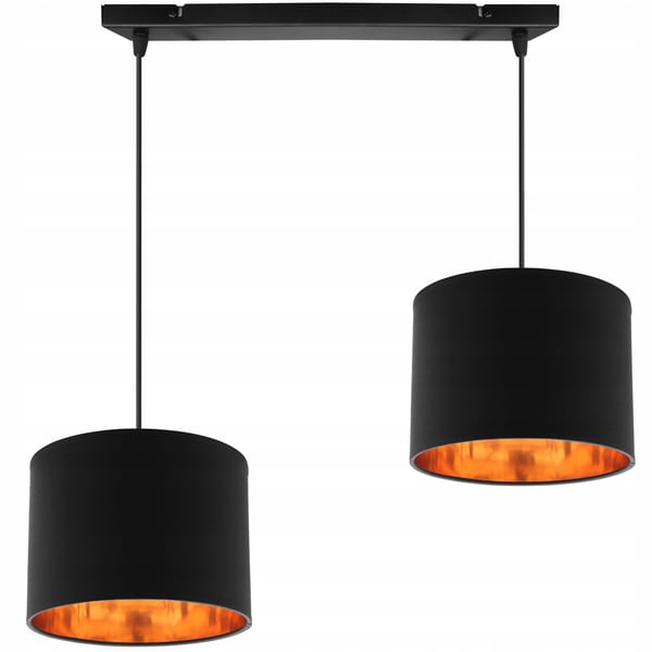 LOFTSLAMPE MED GYLDET LED-SKÆRM