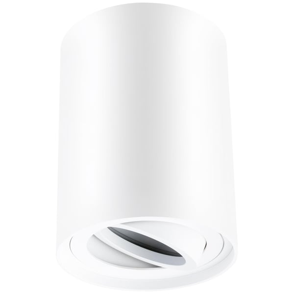 Väggmontering halogenspot spotljus rörlig GU10 rund vit 115mm AMAT-L LUMILED