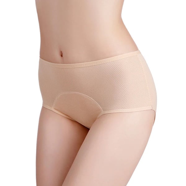 Beige menstruationsbukser XL