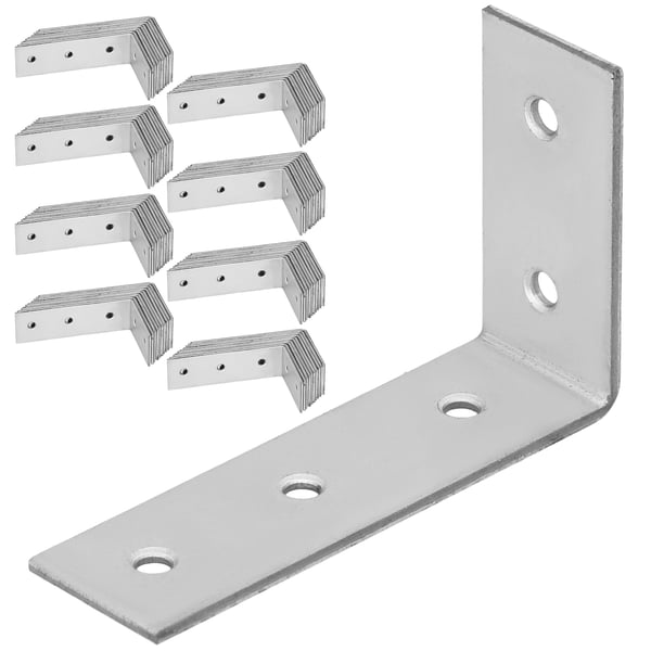 Snickarvinkel byggkoppling stål galvaniserad 50x80x25 mm 100 st
