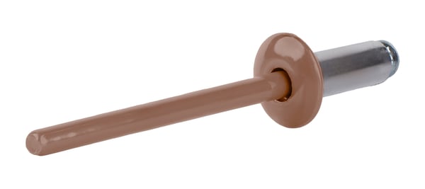Åbne aluminiumnitter 4,8x10mm RAL 8004