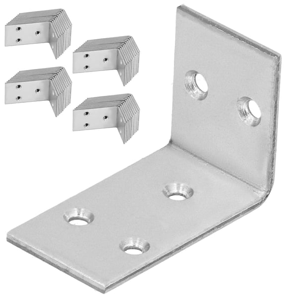 Kotarbau® Kirvesmiehen kulmaliitin ruostumatonta terästä sinkittyä 30 x 45 x 25 mm 50 kpl:n sarja