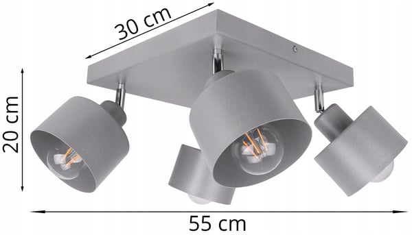 HÆNGENDE LOFTSLAMPE LYKRONE METALPLAFON