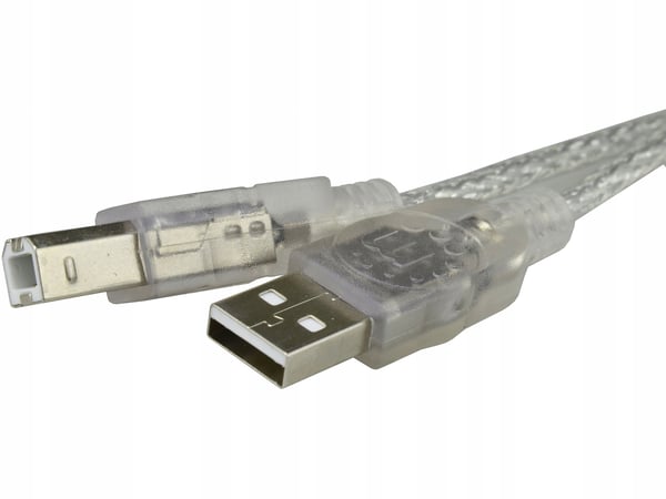Manhattan USB 2.0 A-B M/M USB-kabel, 1,8 m, sølv