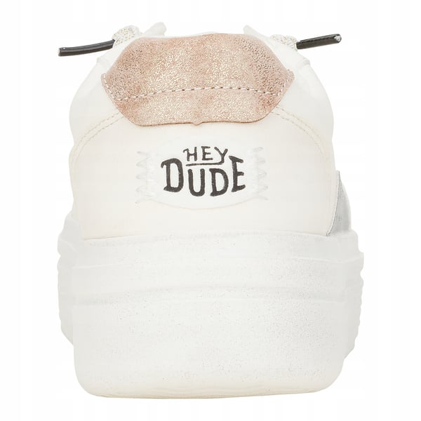Hey Dude Hudson Lift Metallic hvid 37