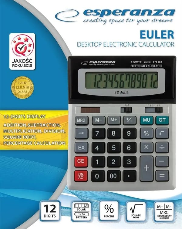 Esperanza "Euler" bordlommeregner