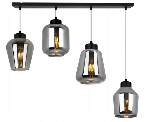 MODERNE ELEGANT HÆNGELAMPE MED GLASSKÆRM