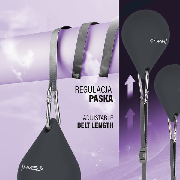 HHM15 HULA HOP SVART med magnet och vikt + räknare HMS