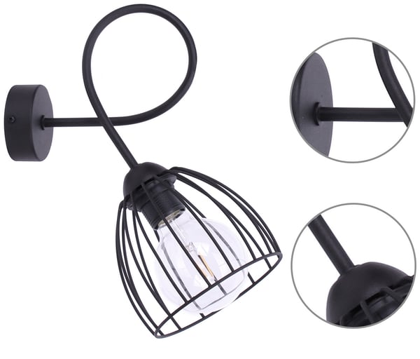 Metallinen seinävalaisin Loft-seinävalaisin, kaksi väriä LED