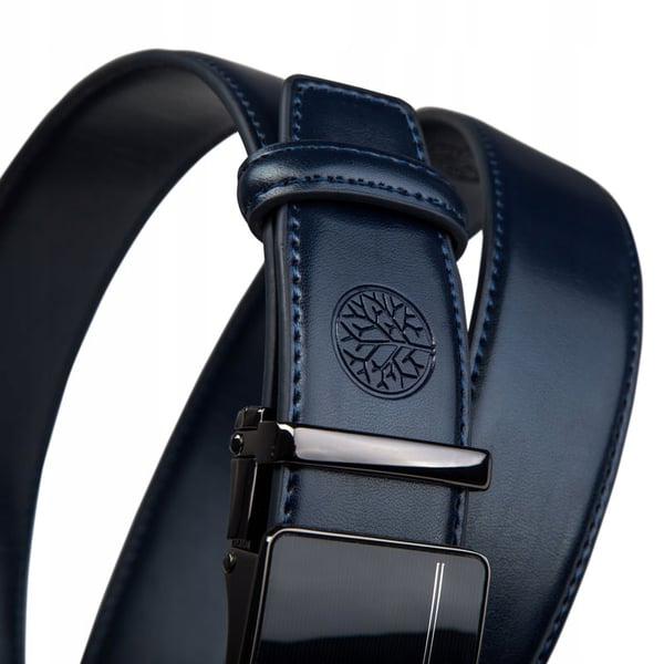 C35-LI NAVY 105 ELITE herrskinnbälte marineblå