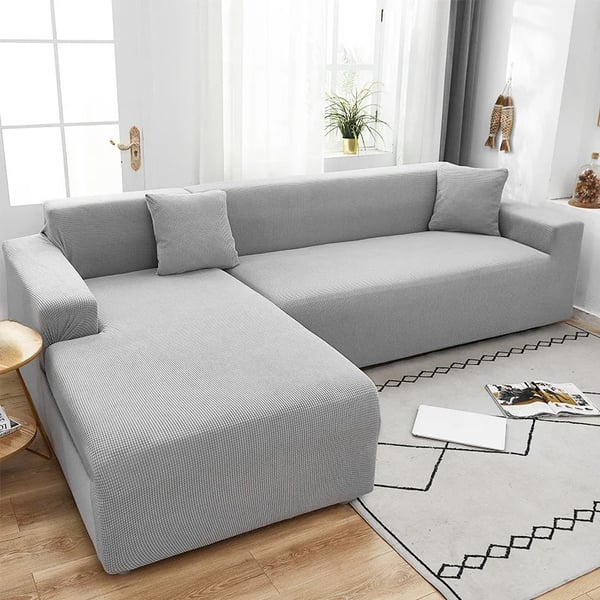 Vuodesohvan päällinen, yhden istuttava sohva, vaaleanharmaa jacquard