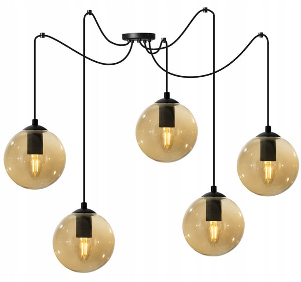 LED-lasipallohämähäkki-kattovalaisin