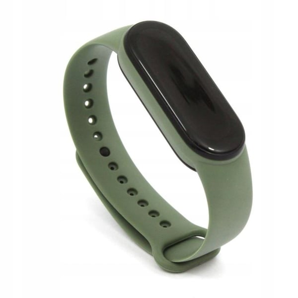 Xiaomi Mi Band 5 6 7 NFC vaihtovälinauha älyrannekkelle oliivinharmaa