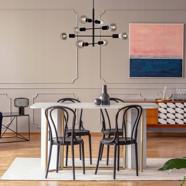 Loftlampe lysekrone hængende stue køkken sort værelse loft moderne