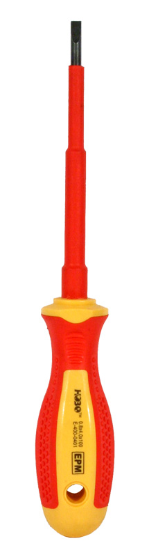 Eristetty litteä ruuvimeisseli 1000V 0,5x3,0x75mm - E-400-0400